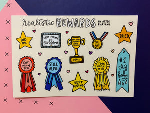 Realistic Rewards Sticker Sheet